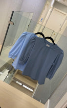 Load image into Gallery viewer, DENIM Puff Sleeve Top
