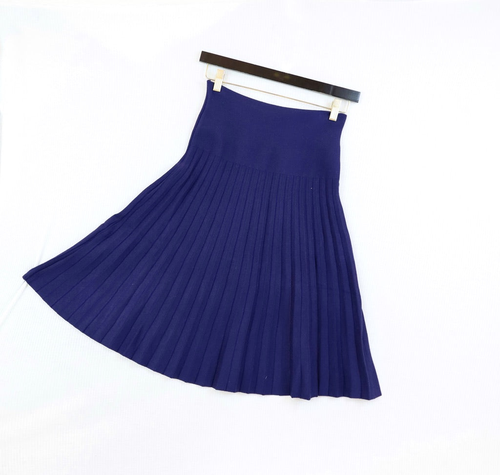 NAVY All-Year Round Pleated Skirt