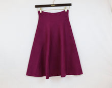 Load image into Gallery viewer, BURGUNDY All-Year Round Flared Skirt
