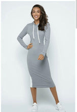 Load image into Gallery viewer, Basic Fitted Dress Grey

