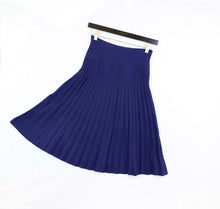Load image into Gallery viewer, NAVY All-Year Round Pleated Skirt
